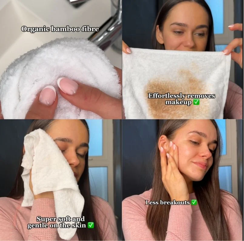 Organic Bamboo Face Cloths - 6 Pack - Image 5